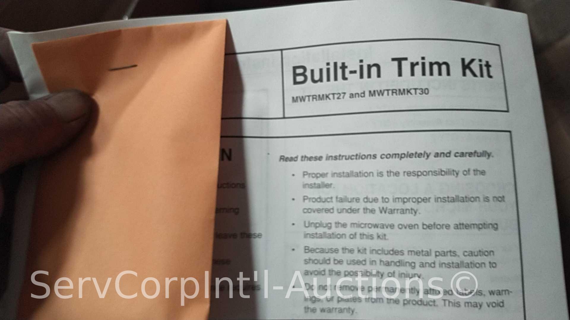 Lot on Pallet of 3 Frigidaire Microwave Oven Trim Kits, 7 Microtek Filters, 2 Broan Filters, 10