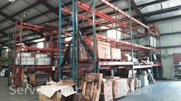 Lot of Orange Rung Pallet Racking in Rear of Warhouse & Front of Warhouse - Contents NOT included