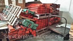 Lot of Orange Rung Pallet Racking in Rear of Warhouse & Front of Warhouse - Contents NOT included