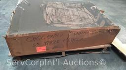 Lot on Pallet of Double Cut Out Table and Shelf