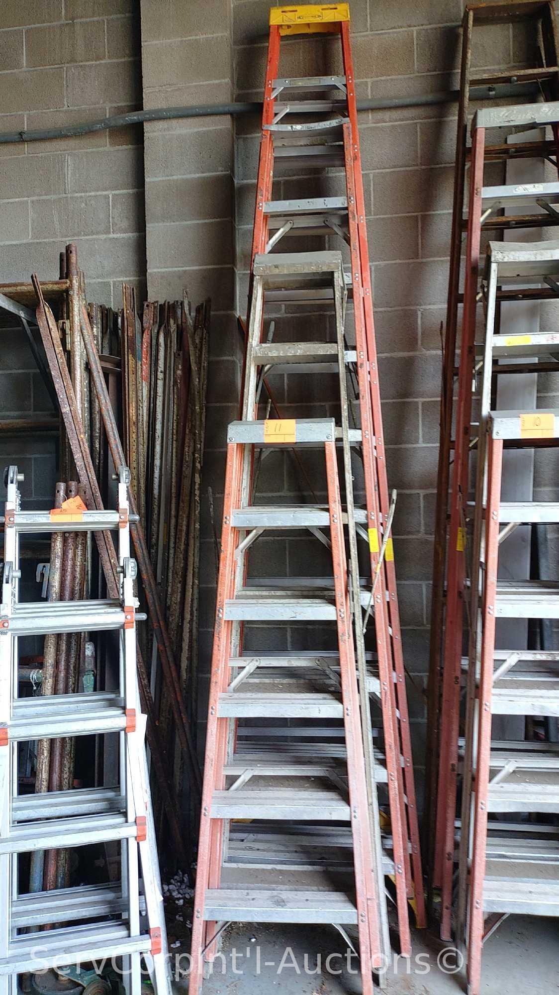 Lot of 4 A-Frame Ladders