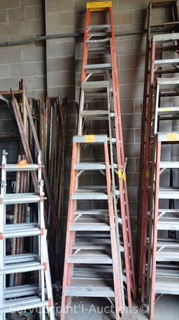 Lot of 4 A-Frame Ladders