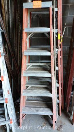 Lot of 4 A-Frame Ladders