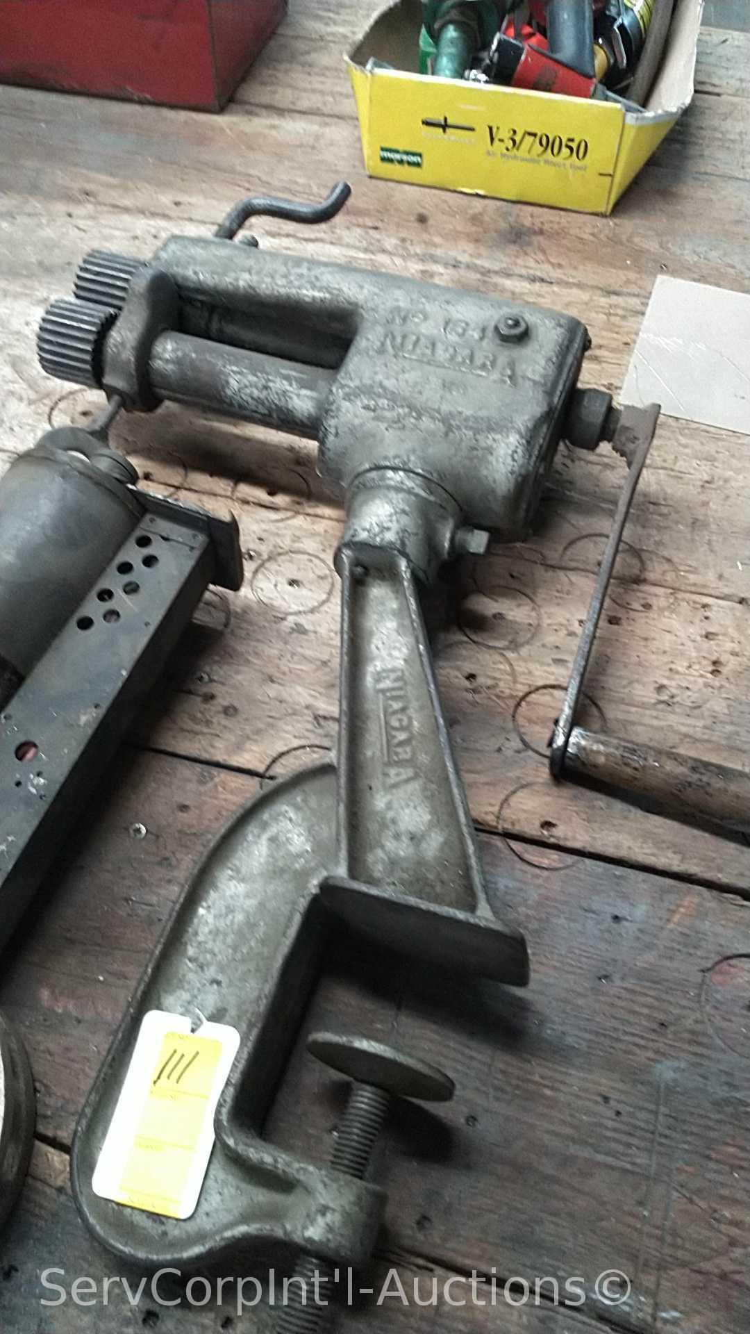 Niagara Manual Beader, Homemade Clamp & Punch