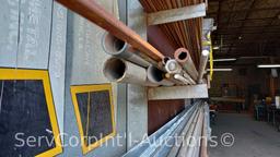 Lot of Various Flat Stock, Round Stock and Angle Iron