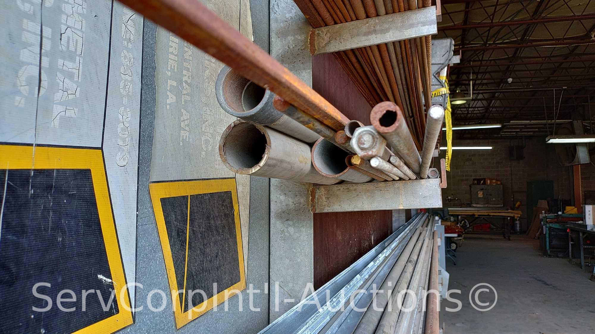 Lot of Various Flat Stock, Round Stock and Angle Iron