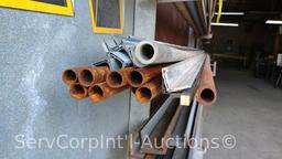 Lot of Various Flat Stock, Round Stock and Angle Iron