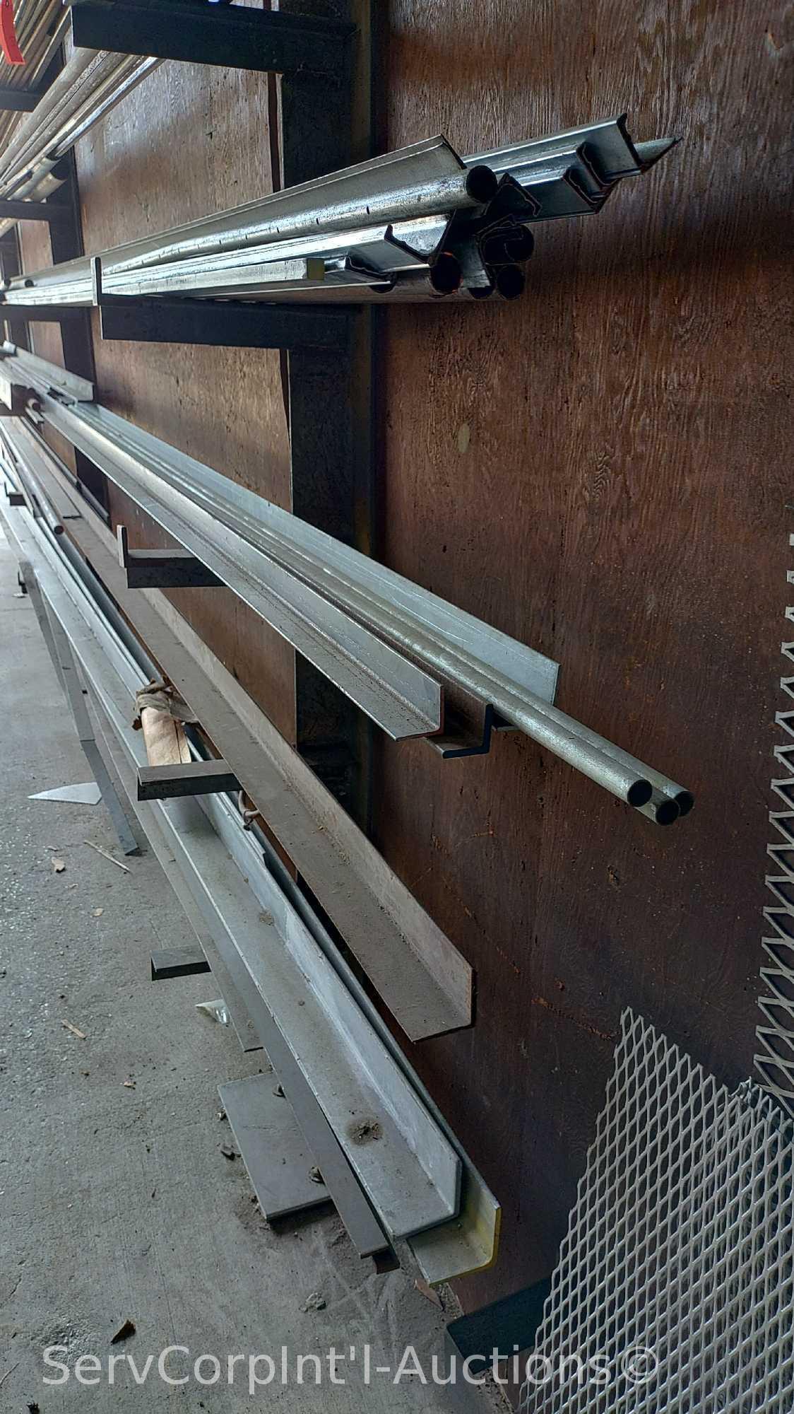 Lot of Various Flat Stock, Round Stock and Angle Iron