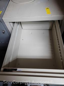 3 File Cabinets and 3-Drawer Blue Print Storage Cabinet
