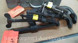 Lot of 6 Various C-Clamps