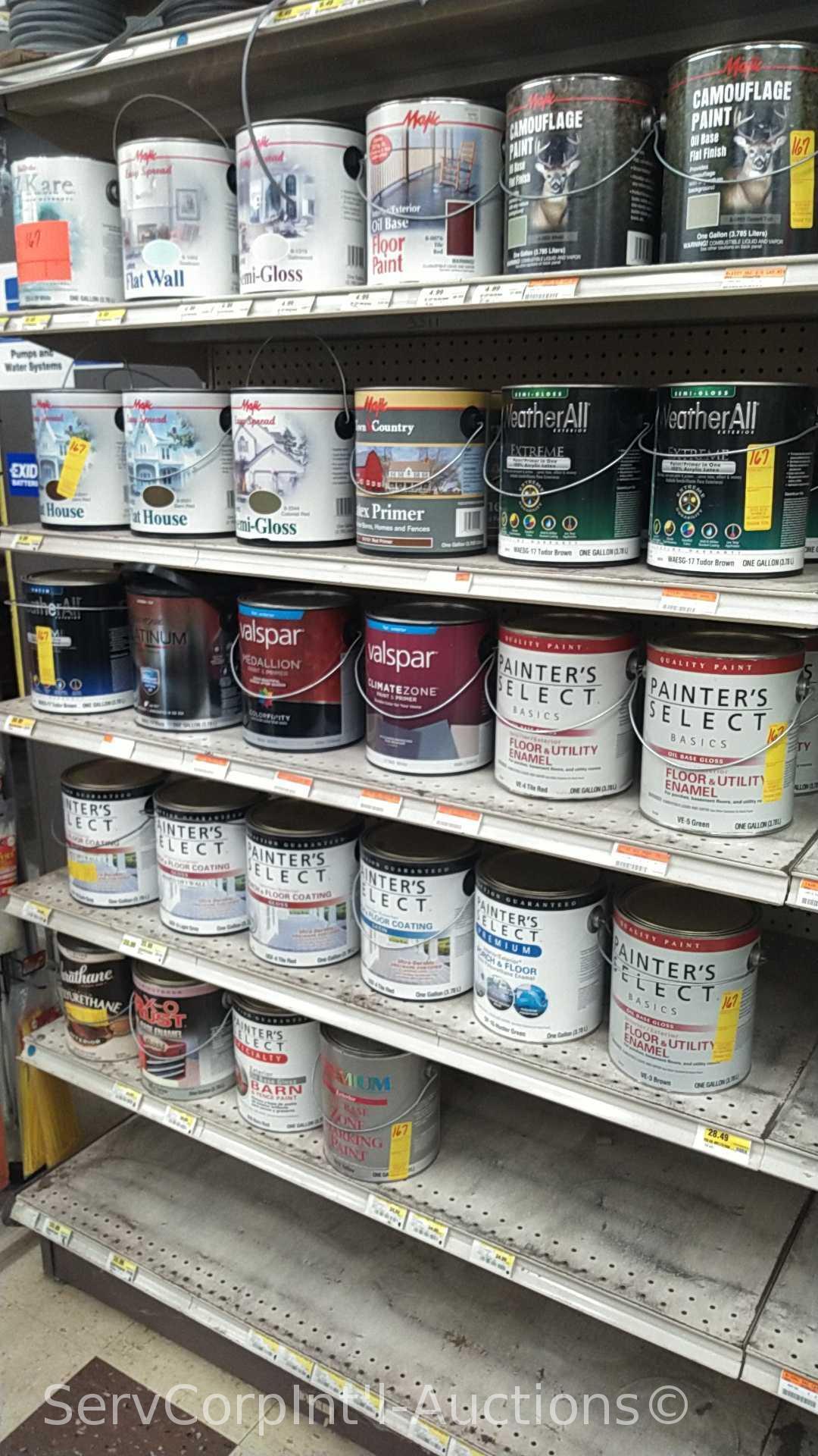 Lot of Various 1-Gallon Majic & Easy Care Semi-Gloss, Flat Wall, Floor Primer, Camouflage, Latex,