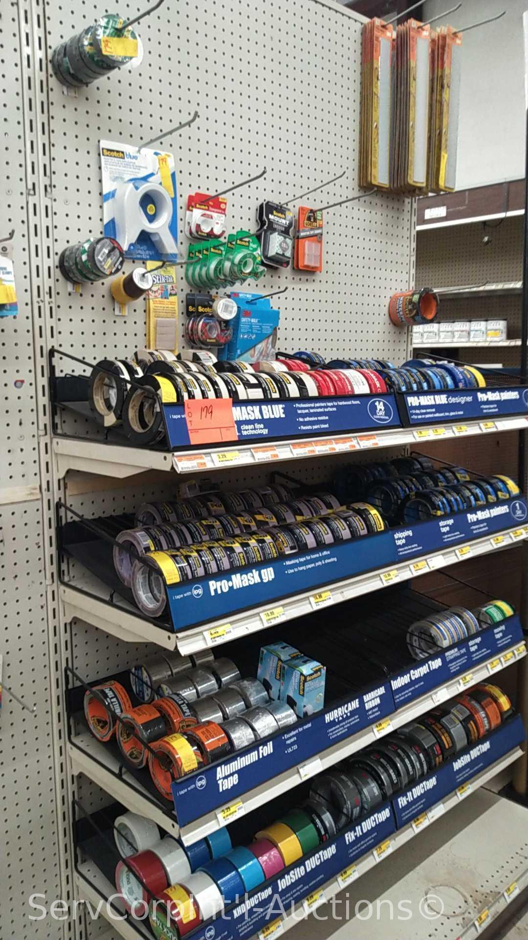 Lot of Various Electrical Tape, Transparent Tape, Scotch Painters Tape, Scotch Paper Tape, Scotch