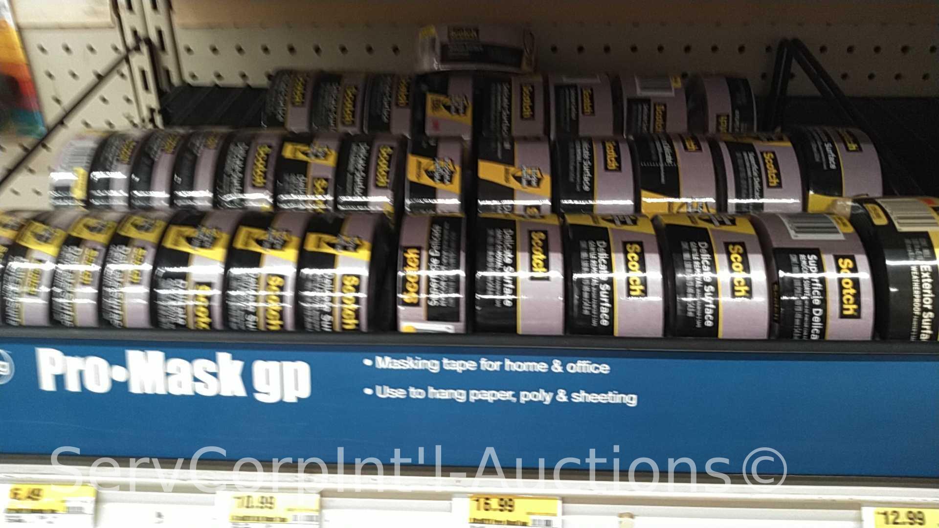Lot of Various Electrical Tape, Transparent Tape, Scotch Painters Tape, Scotch Paper Tape, Scotch