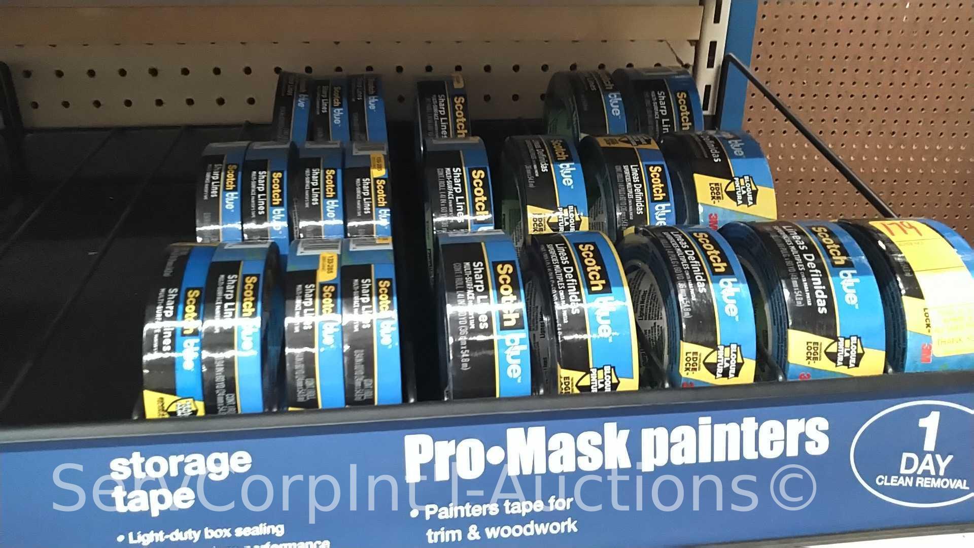 Lot of Various Electrical Tape, Transparent Tape, Scotch Painters Tape, Scotch Paper Tape, Scotch