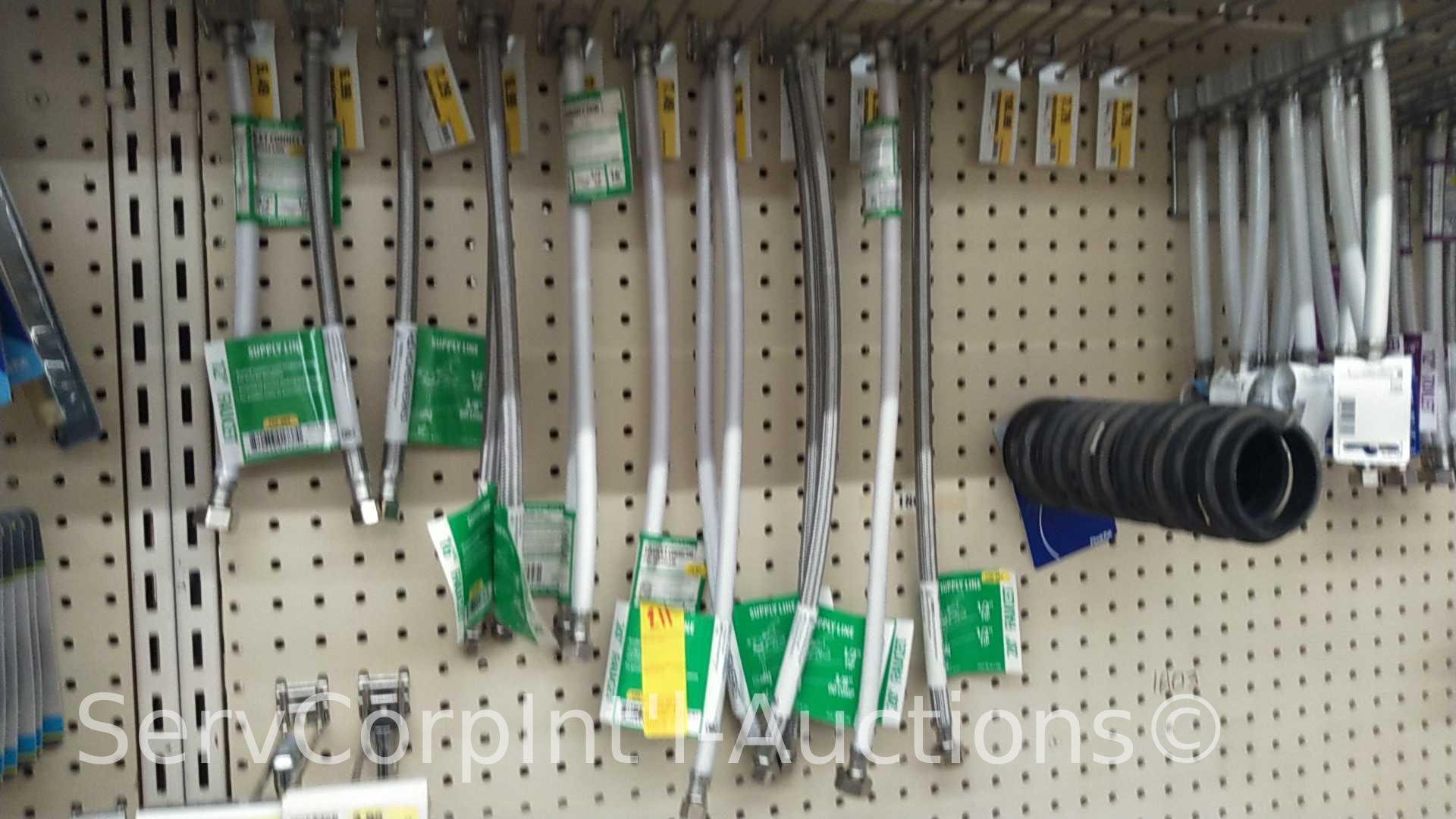 Lot of Various Sink Hardware: Shut Off Valves, O-Rings, Shank Nuts, Straight Fittings, Sink Hole