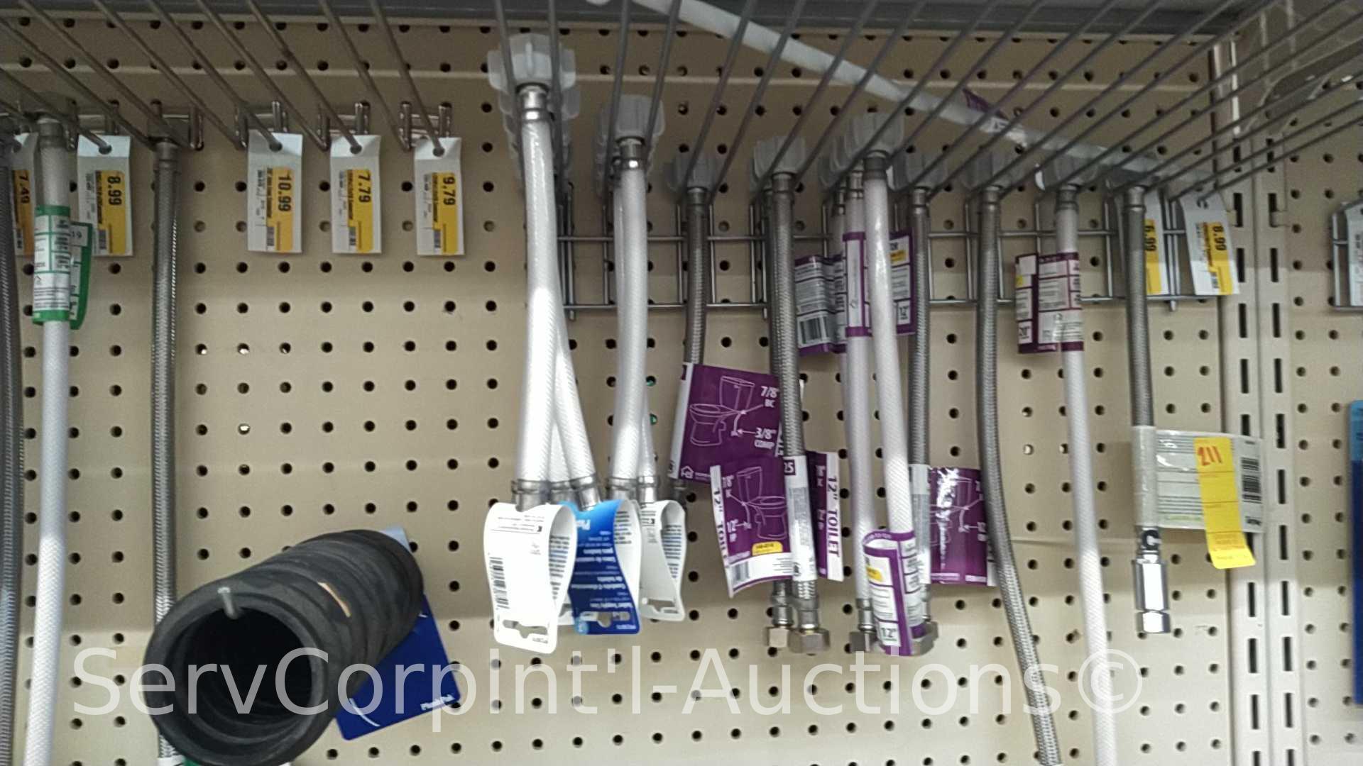 Lot of Various Sink Hardware: Shut Off Valves, O-Rings, Shank Nuts, Straight Fittings, Sink Hole