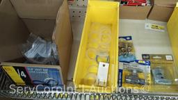 Lot of Various Sink Hardware: Shut Off Valves, O-Rings, Shank Nuts, Straight Fittings, Sink Hole