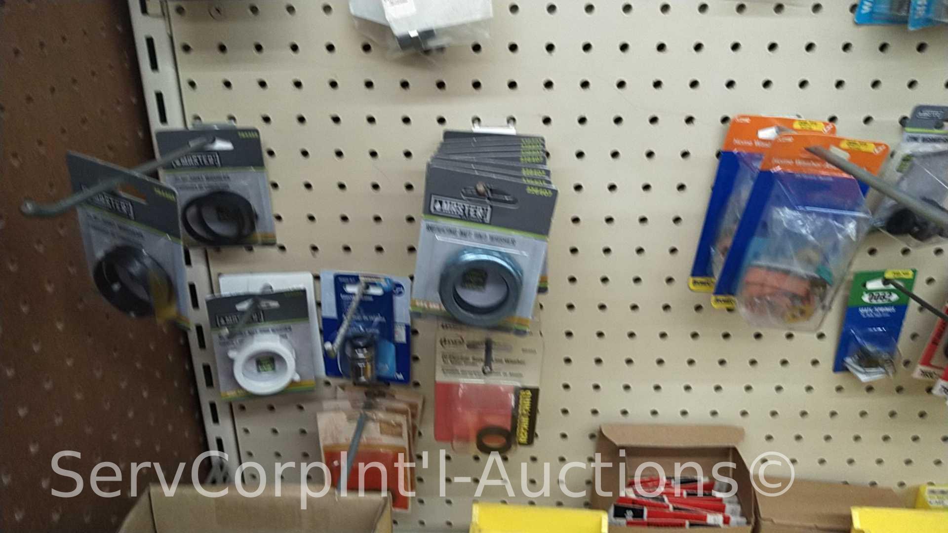 Lot of Various Sink Hardware: Shut Off Valves, O-Rings, Shank Nuts, Straight Fittings, Sink Hole
