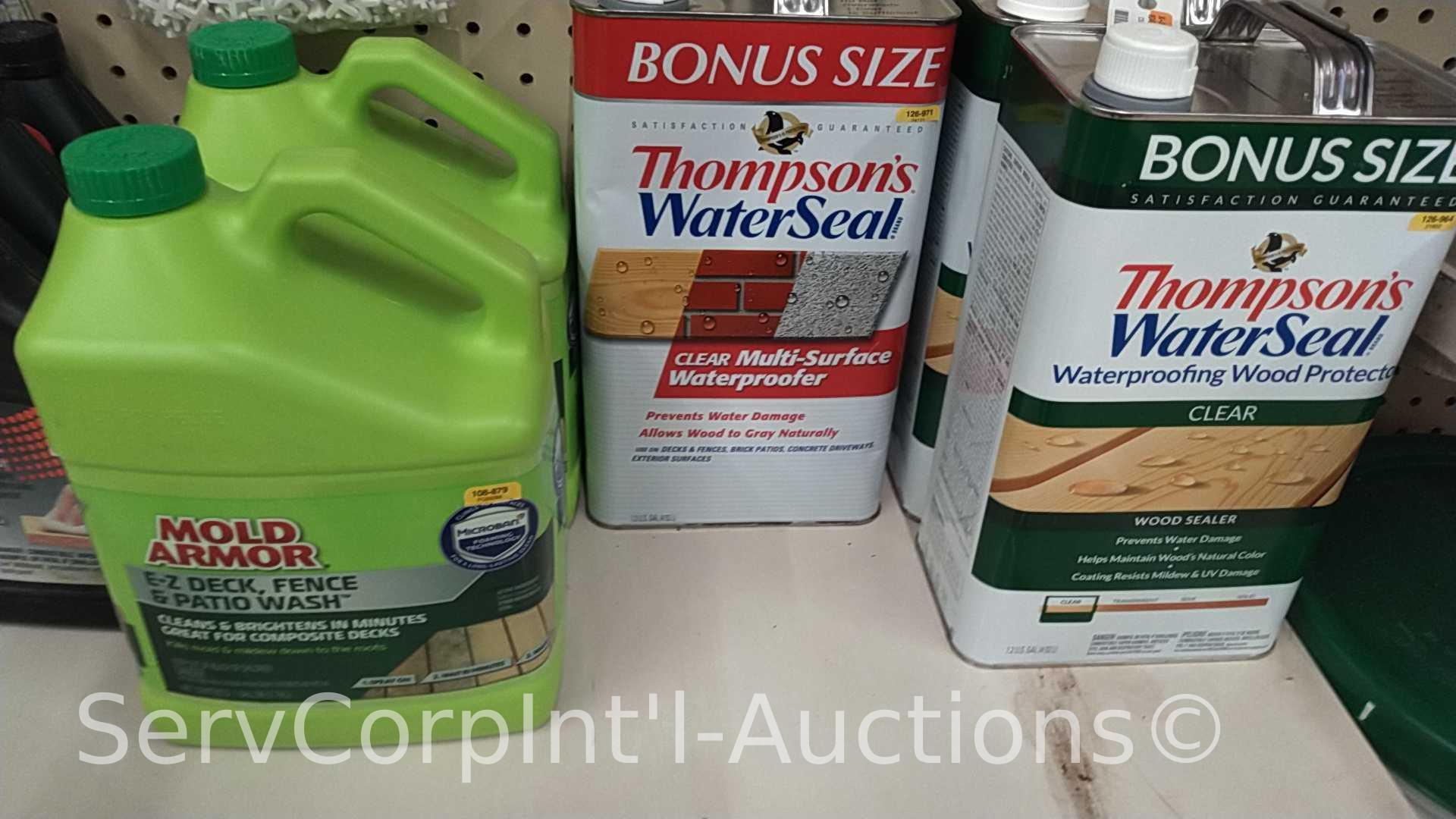 Lot of Various Blades, Tile Cutters, Caulk, Window Glazing, Tile Sealer, Tile Spacers, Glazier