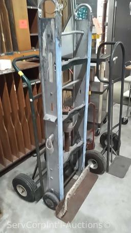 Lot of Various 2-Wheel Dollies and Moving Dolly