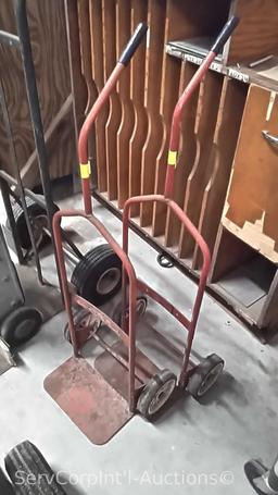 Lot of Various 2-Wheel Dollies and Moving Dolly