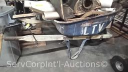 Lot of Various PVC Pipe/Fittings, Electrical Wire, Wheelbarrow