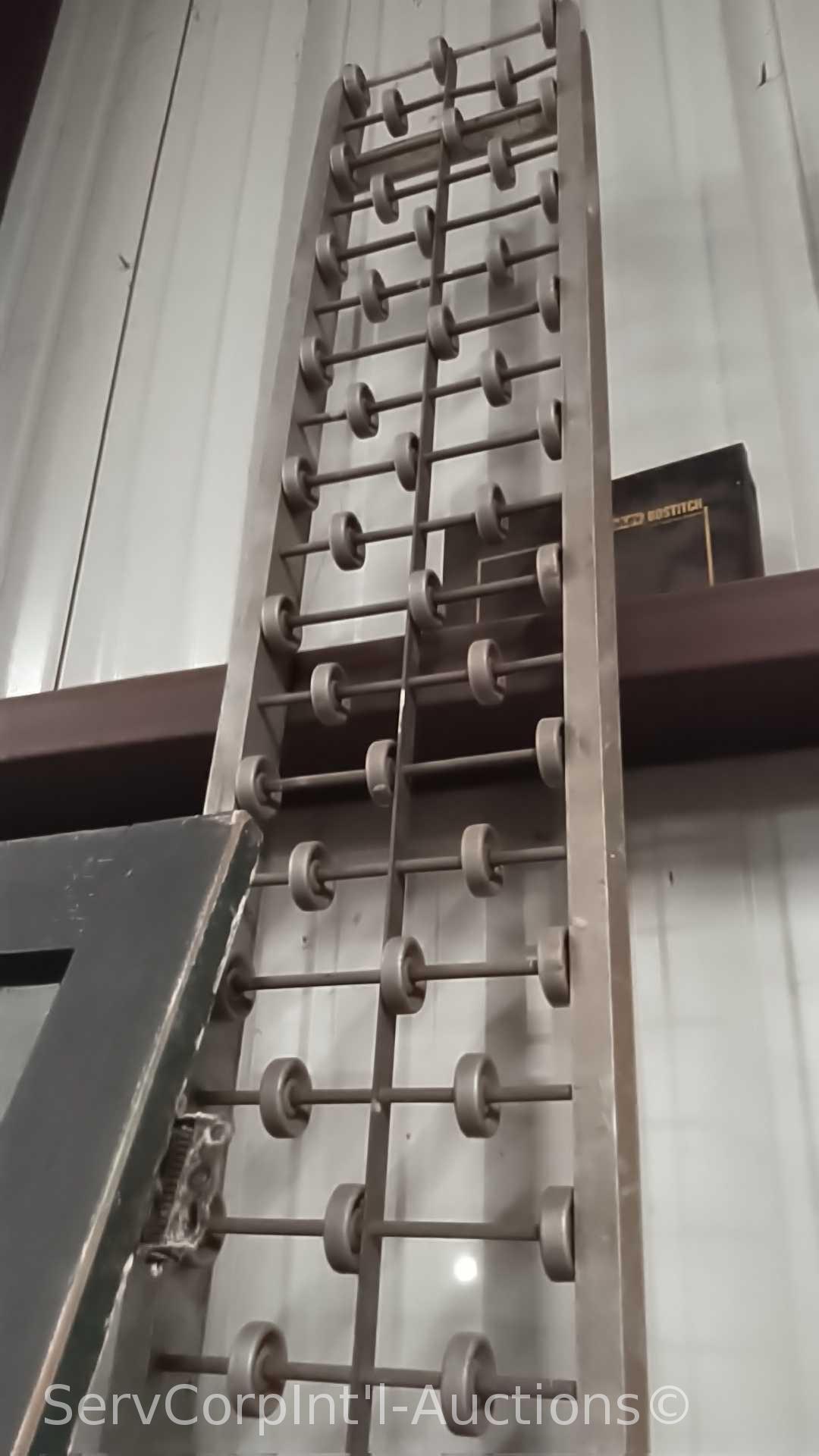 Lot of Various Window Screens, Screen Door, Roofing Joists, 15' Conveyor Roller