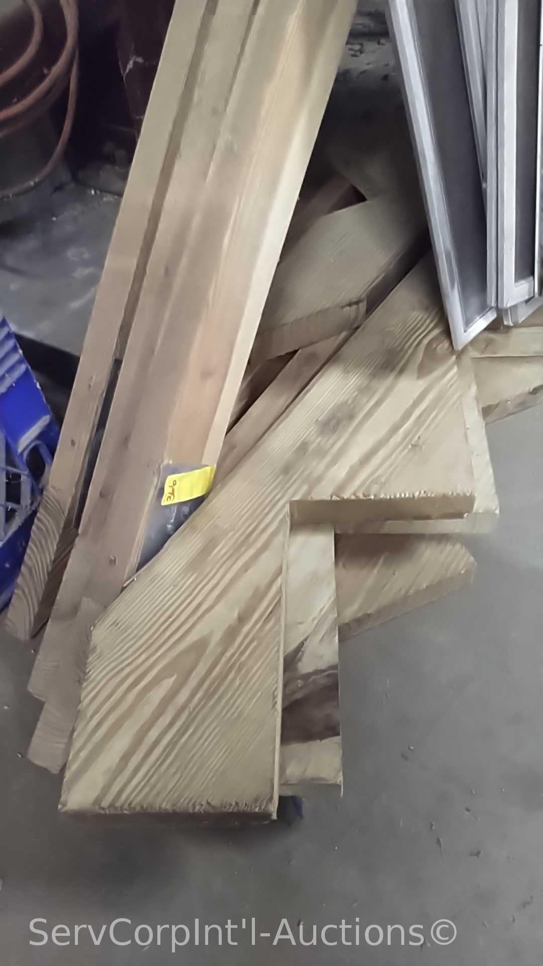 Lot of Various Window Screens, Screen Door, Roofing Joists, 15' Conveyor Roller