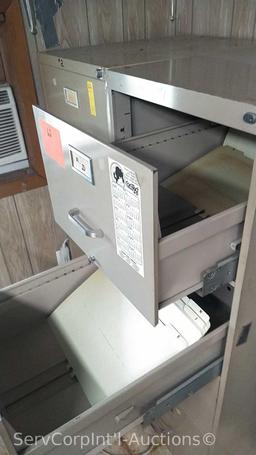 Lot of 2 Letter 4-Drawer File Cabinets