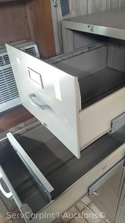 Lot of 2 Letter 4-Drawer File Cabinets