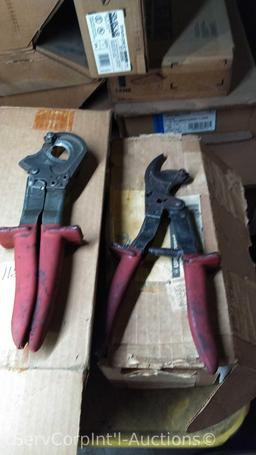 Lot of 2 Beer Kegs, Impact Sockets, Drill Bits, Leak Detector, Klein Cutters, Hydraulic Toe jack