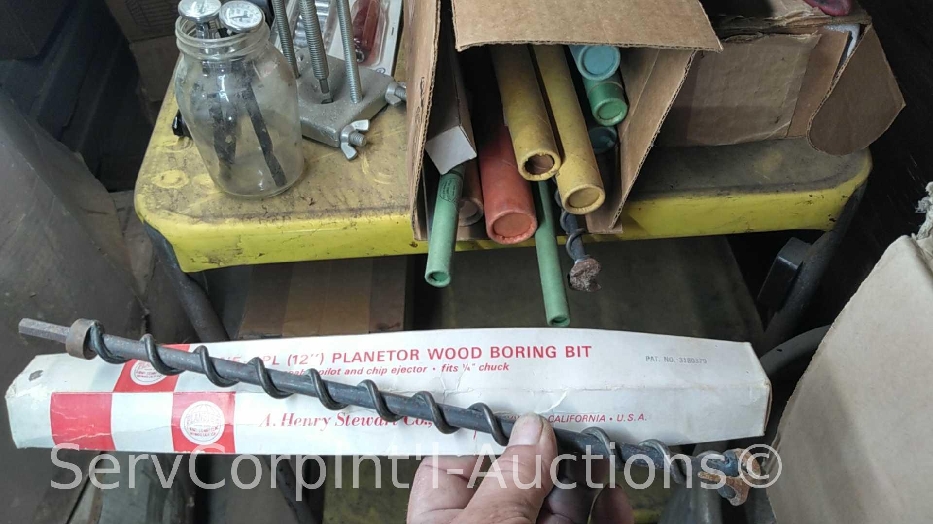 Lot of 2 Beer Kegs, Impact Sockets, Drill Bits, Leak Detector, Klein Cutters, Hydraulic Toe jack