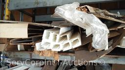 Lot on Pallet Racking of Various Fluorescent Light Fixture Cover Replacement & Fluorescent Metal