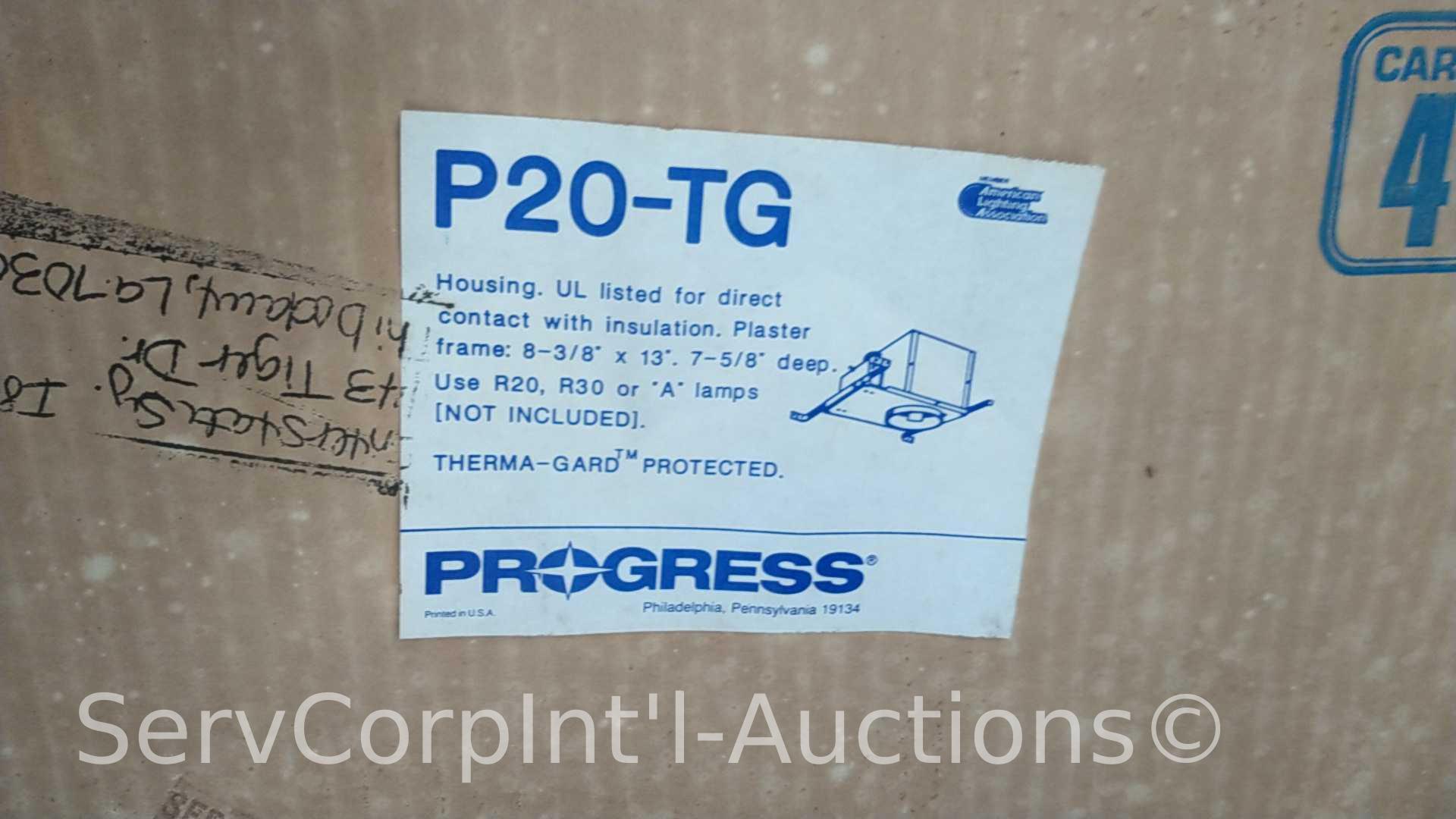 Lot on 2 Pallets of Various Therma-Guards, Light Fixture Globes, Recessed Lighting Boxes