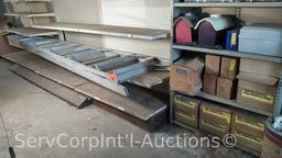 Lot on Shelves of Various Pipe Heating Cables, Ice Cream Makers, Bird Houses, Heating Pads, Dog