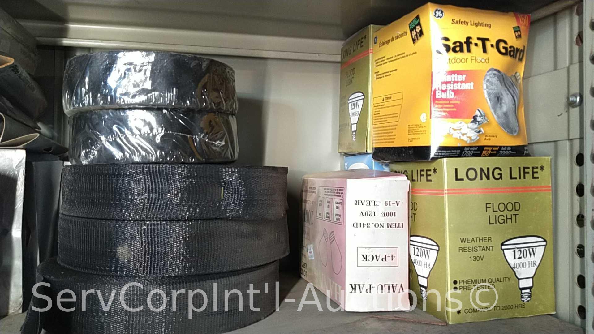 Lot on Shelves of Various Pipe Heating Cables, Ice Cream Makers, Bird Houses, Heating Pads, Dog