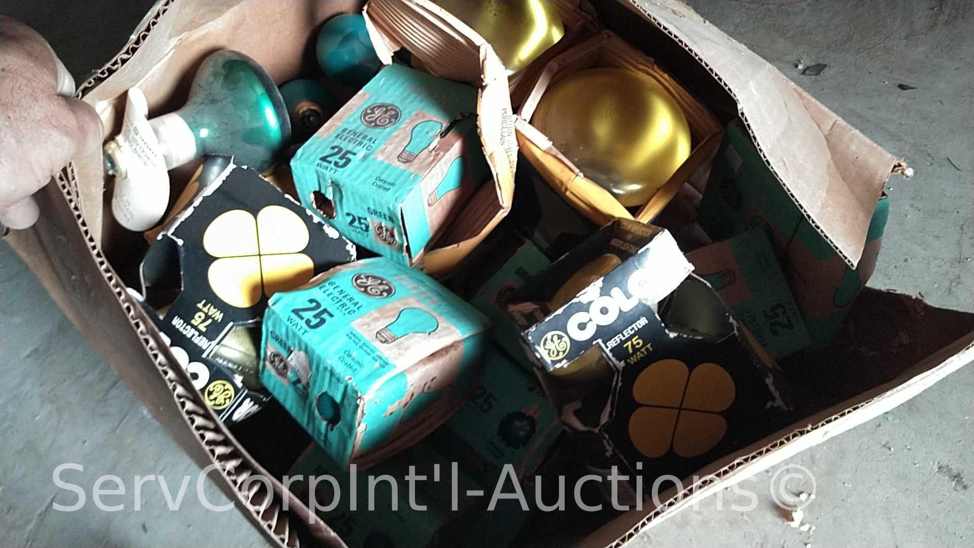 Lot on Shelves of Various Pipe Heating Cables, Ice Cream Makers, Bird Houses, Heating Pads, Dog