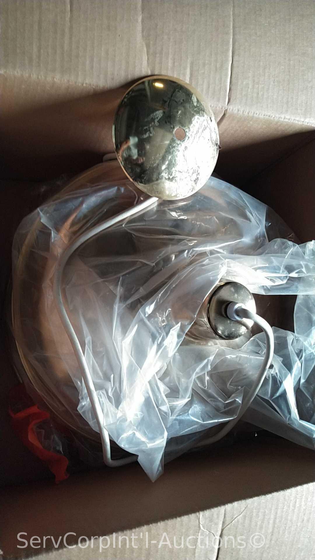 Lot on Shelves of Various Pipe Heating Cables, Ice Cream Makers, Bird Houses, Heating Pads, Dog