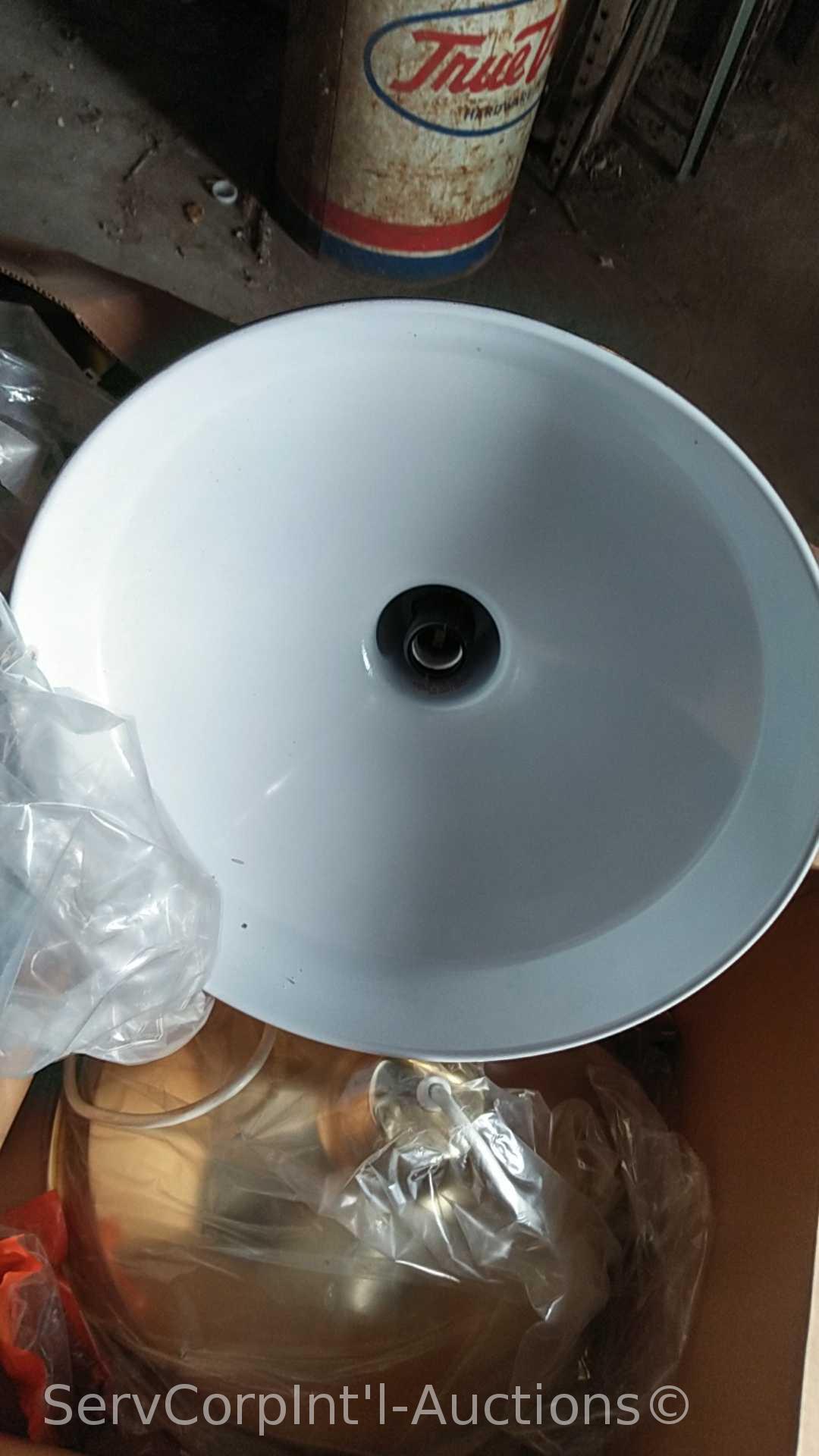 Lot on Shelves of Various Pipe Heating Cables, Ice Cream Makers, Bird Houses, Heating Pads, Dog