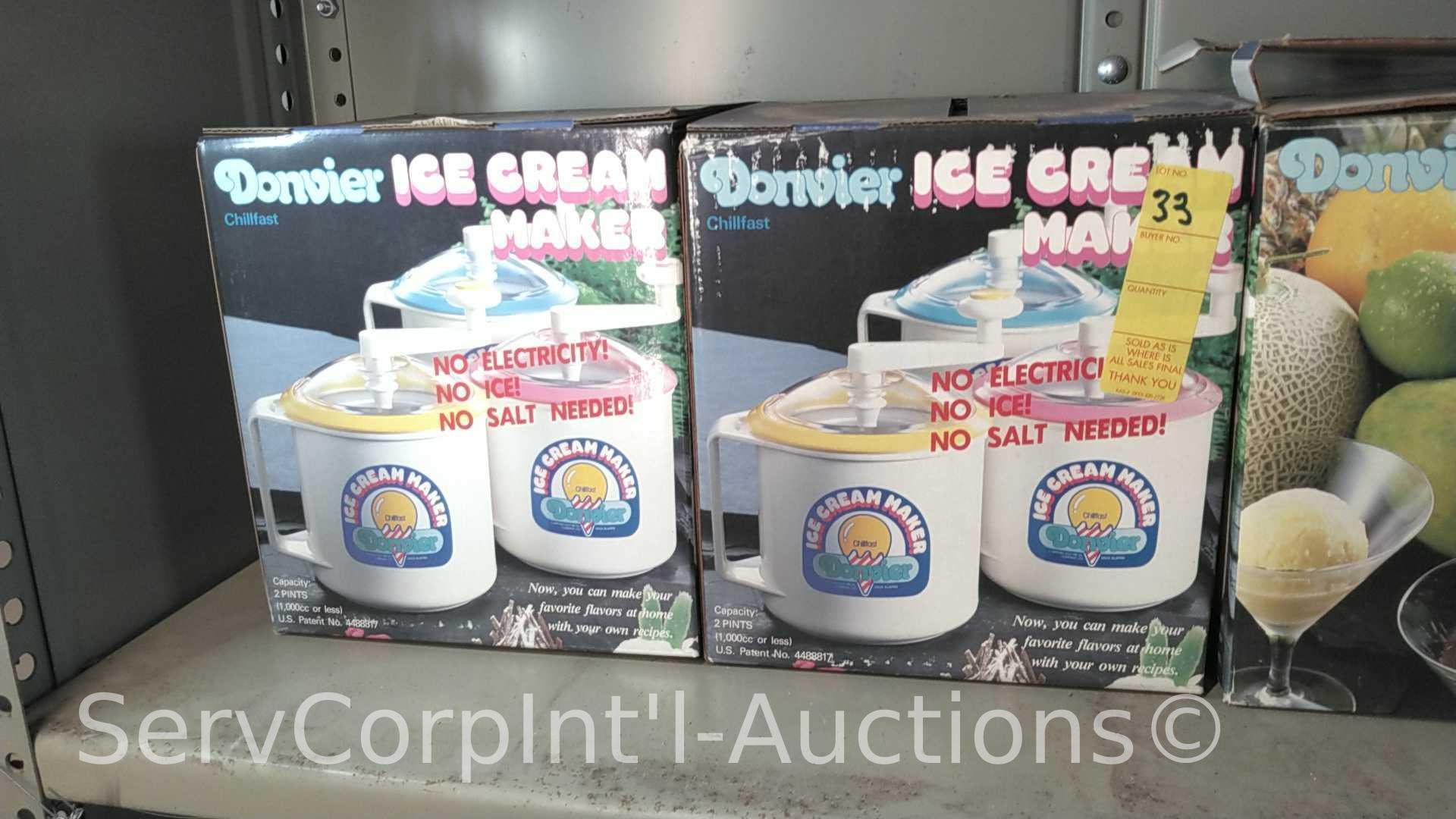 Lot on Shelves of Various Pipe Heating Cables, Ice Cream Makers, Bird Houses, Heating Pads, Dog