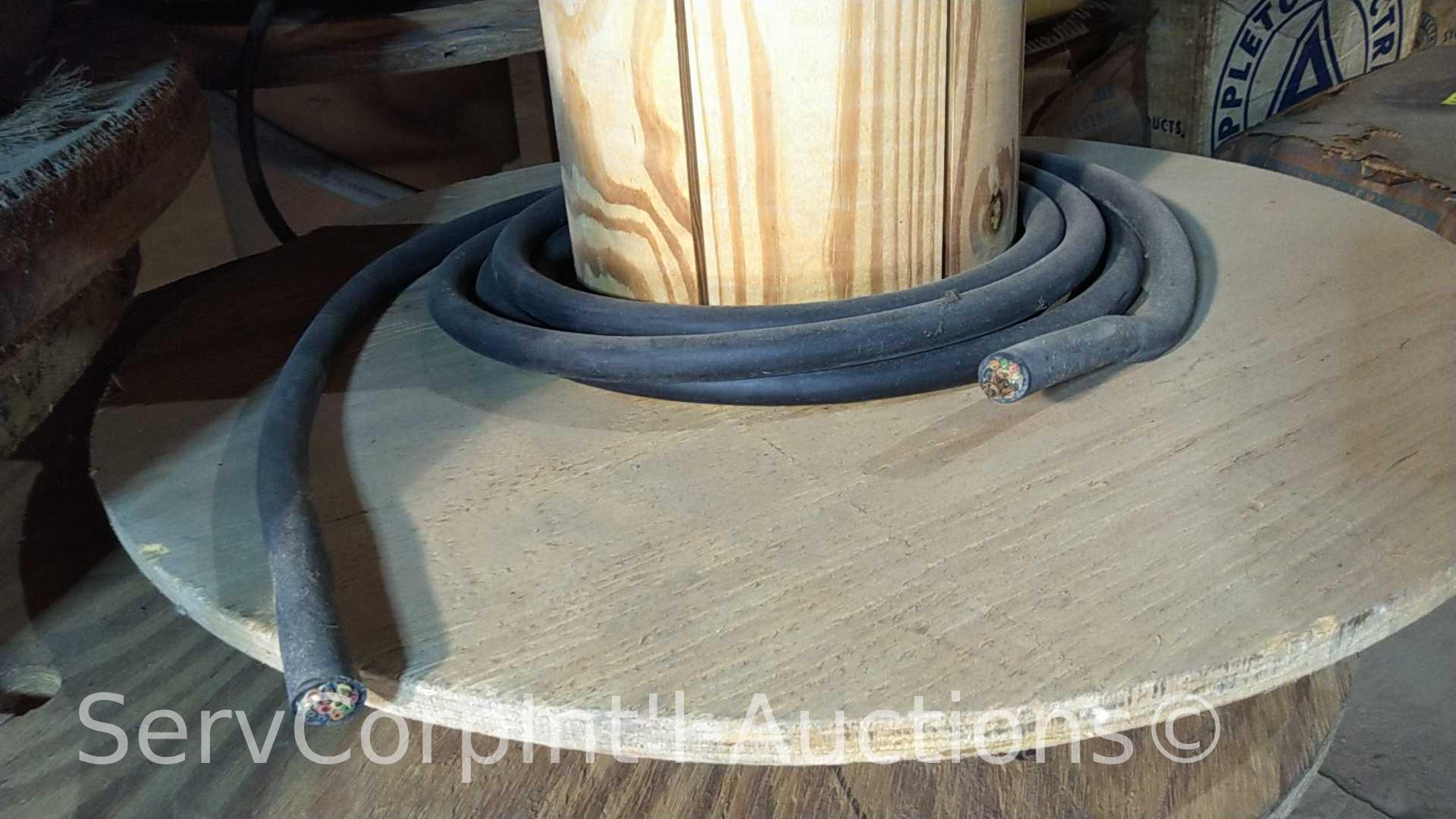 Lot on Pallet of Various Spools of High Volt Wire
