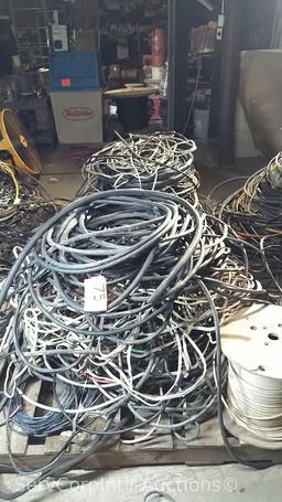 Lot on 2 Pallets of Various Electrical Scrap Wire