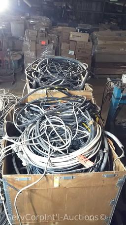 Lot in 2 Pallet Boxes of Various Electrical Scrap Wire