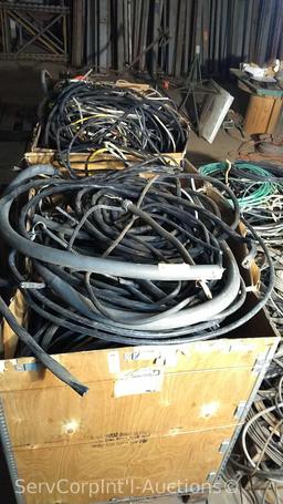 Lot in 2 Pallet Boxes of Various Electrical Scrap Wire