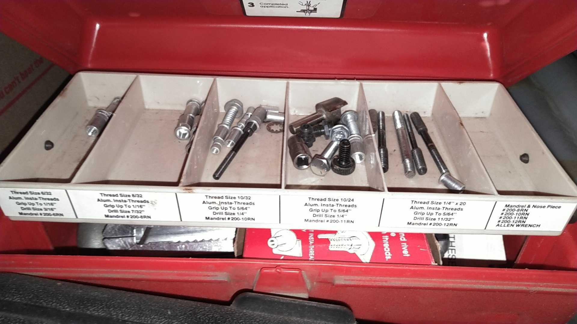Lot on 2 Shelves of AC Guages, Music Sheets, Dremel, Rivet Clincher Kit, Window Shrink Film, Pre Log