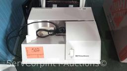 Lot on Floor of Pitney Bowes Letter Opener, Martin Yale Auto Folder, Picture Frames, Monitor
