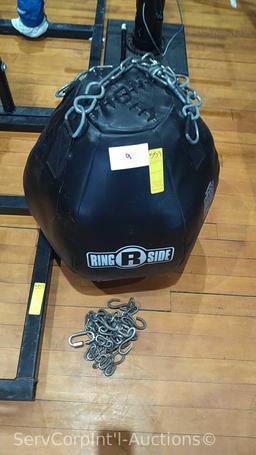 Lot of 2 Cuffing Dummy Stands, Glove Drying Stand & Medium Sized Ringside Heavy Bag