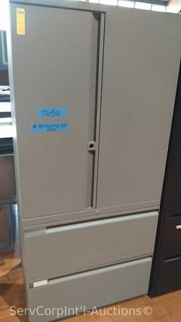 Lot of 2 Various 2-Door 2-Drawer Cabinets