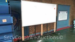 8' Dry Erase Board on Homemade Cart