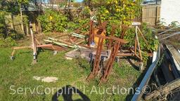 Lot of Various Scrap Metal, Homemade Support Stands